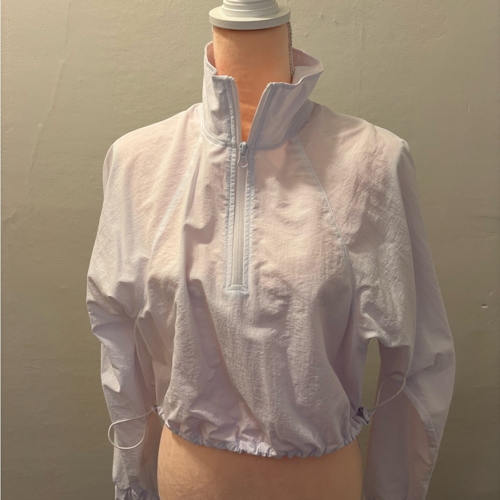 ALO Cropped 1/4 Zip Alumni Jacket